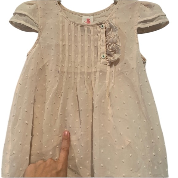 Matilda Jane Serendipity Vanilla Sheer Dot Top - Picture 2 of 6